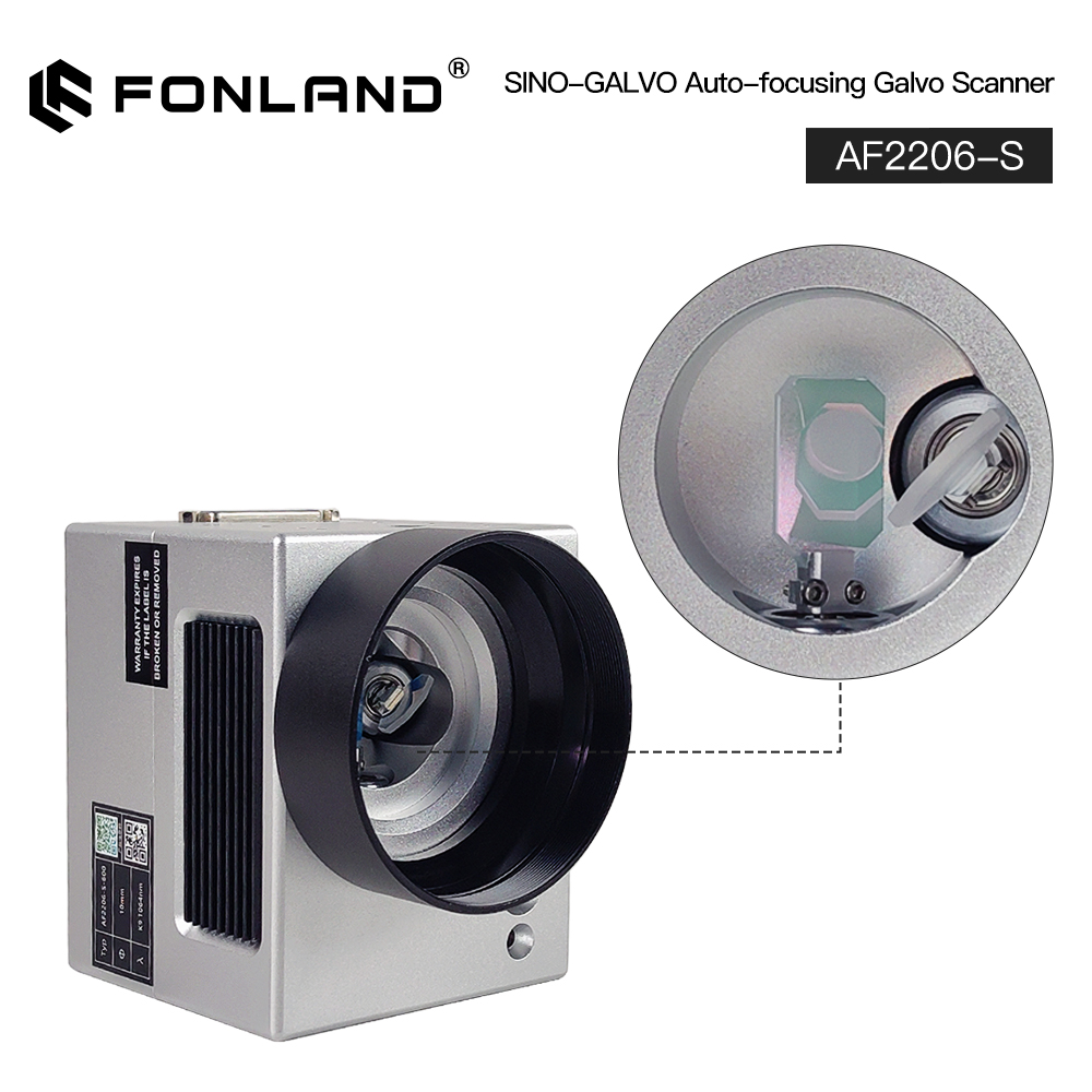 Galvo Scan Head - ชุดหัวสแกนไฟเบอร์เลเซอร์ AF2206-S SINO-GALVO พร้อมระบบโฟกัสอัตโนมัติ 10.6um &