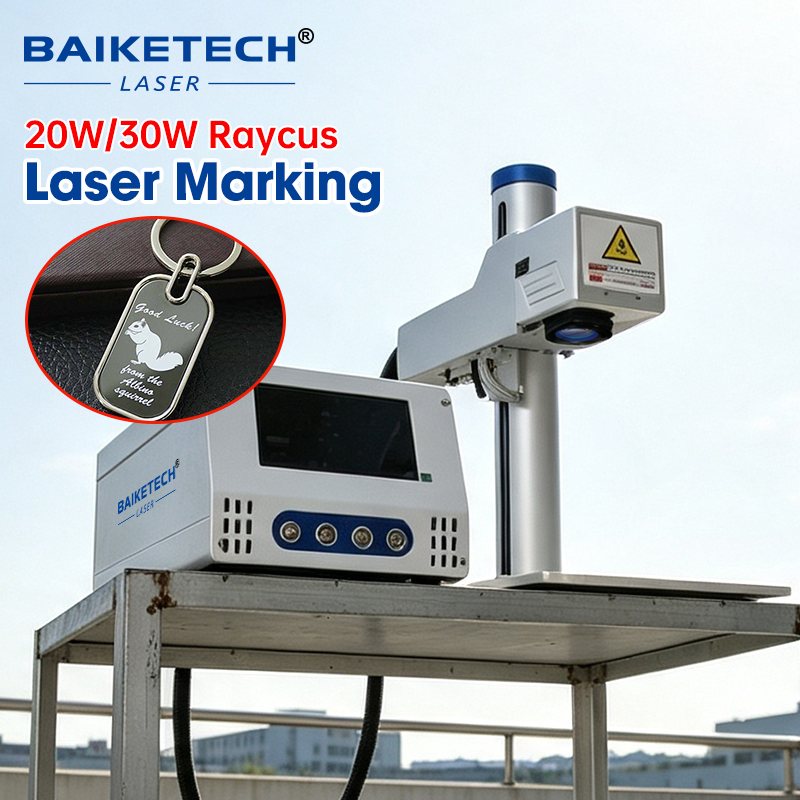 Industrial Laser Engraver For Metal - เครื่องมาร์กกิ้งด้วยเลเซอร์ไฟเบอร์ความเร็วสูง 20W/30W สำหรับการแกะสลักโลหะในอุตสาหกรรม, การมาร์กกิ้งแบบลอยตัวพร้อมระบบควบคุมหน้าจอสัมผัสและแบตเตอรี่ที่ใช้งานได้นาน