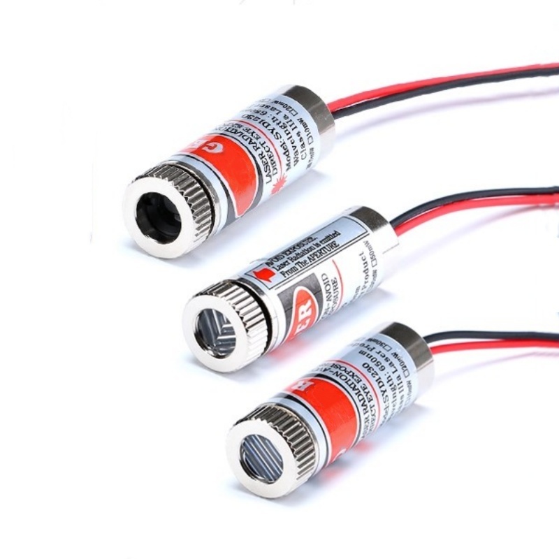 Industrial Laser Diode - หัวเลเซอร์โมดูลสีแดง 650 นาโนเมตร 5 มิลลิวัตต์ แบบจุด/เส้น/กากบาท