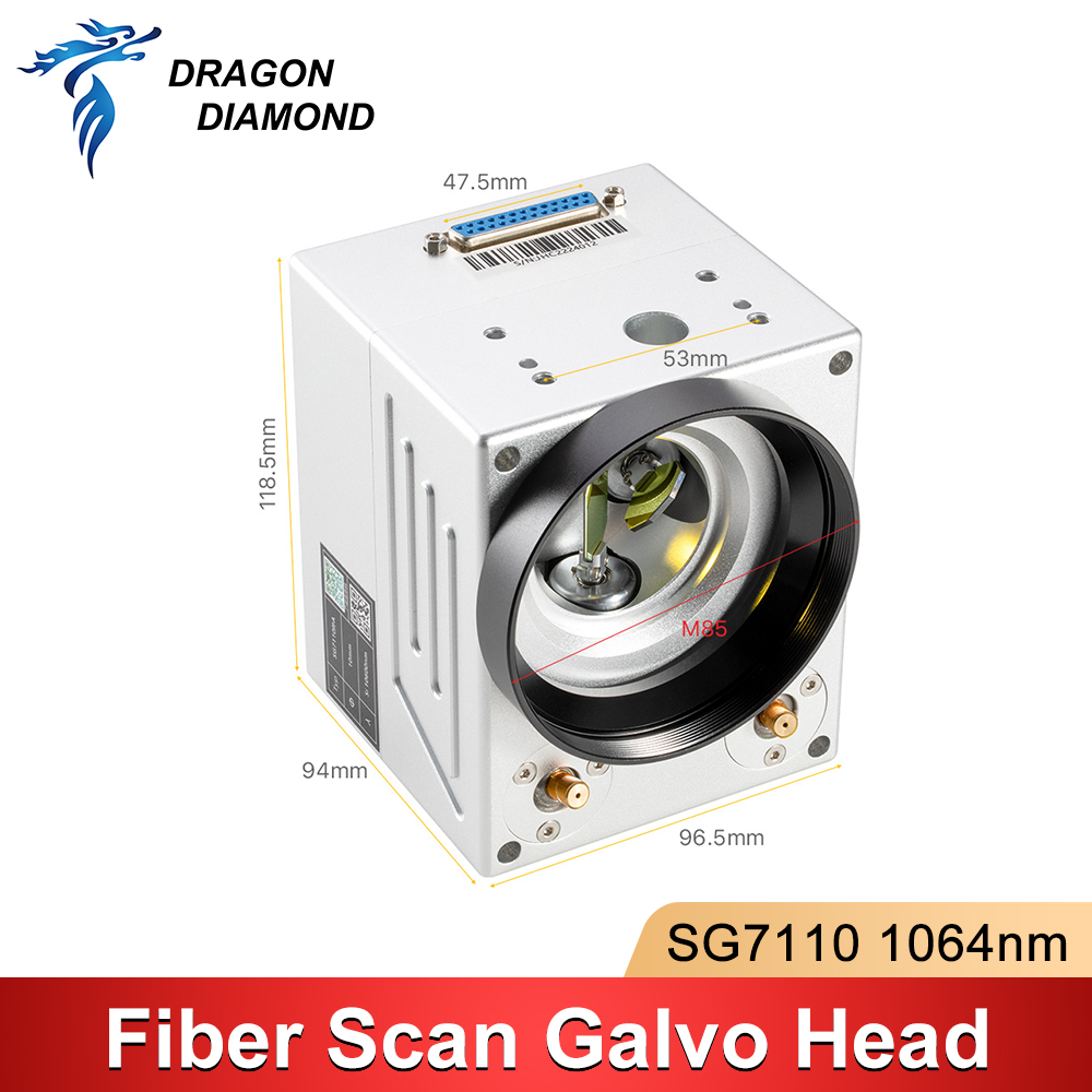 Galvo Scan Head - หัวสแกนไฟเบอร์เลเซอร์แบบกัลโว่ SG7110 1064nm พร้อมตัวชี้สีแดงคู่ รูรับแสง 10