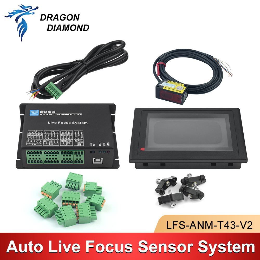 Industrial Laser Cutter - ระบบเซ็นเซอร์โฟกัสอัตโนมัติ Ruida Auto Live Focus Sensor