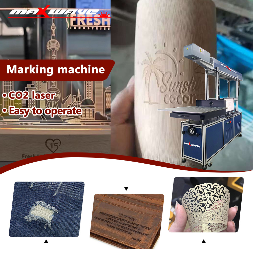 Industrial Laser Packaging - เครื่องเลเซอร์มาร์กกิ้ง CO2 ความเร็วสูง MaxWave สำหรับการแกะสลักที่มีประสิทธิภาพในอุตสาหกรรมบรรจุภัณฑ์เครื่องดื่ม ยา