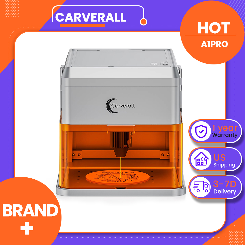 Industrial Laser Engraver For Metal - เครื่องแกะสลักเลเซอร์ Carverall A1PRO 10W พร้อมกล้อง HD,
