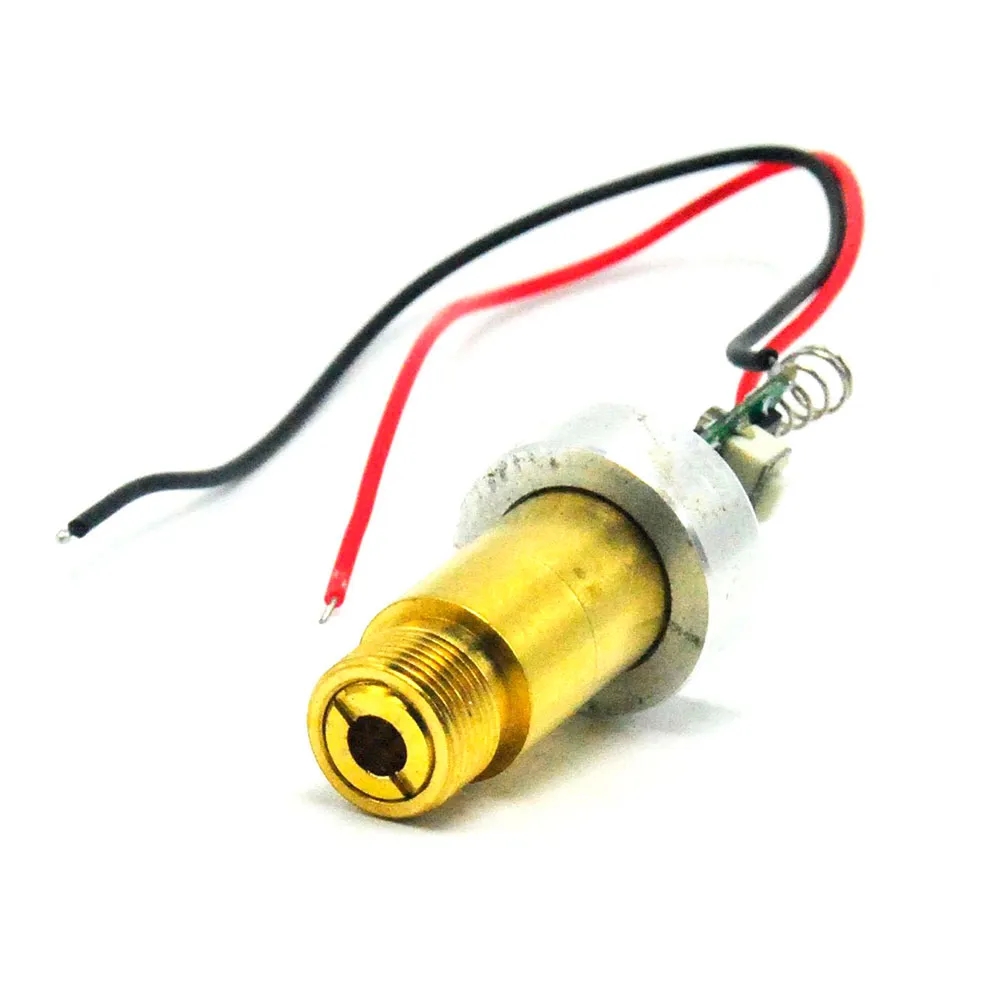 Industrial Laser Diode - 532nm อุตสาหกรรม200mW 3.7-4.2V โมดูลไดโอดเลเซอร์ลายจุดสีเขียวอลูมิเนียมฮีทซิงค์ไดรเวอร์และสปริง