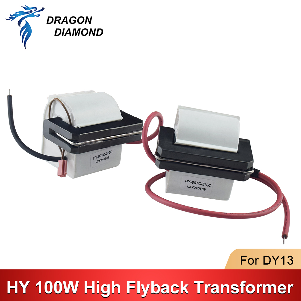 Industrial Laser Cutter - HY หม้อแปลงไฟฟ้าแรงสูง100วัตต์สำหรับ DY13 CO2เลเซอร์เครื่องตัดแกะสลักจ่ายไฟ