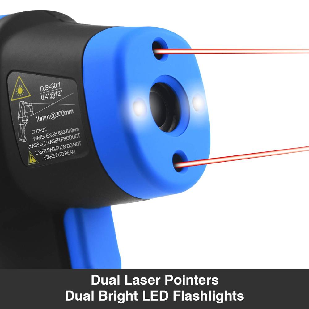 ไพโรมิเตอร์แบบเลเซอร์อุณหภูมิส - Industrial Laser Temperature Gun บทวิจารณ์และราคา