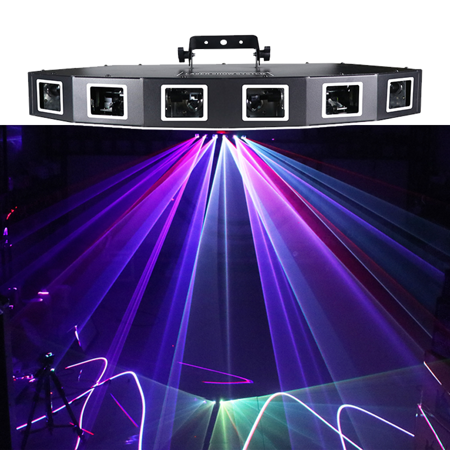ไฟเวทีเลเซอร์ DMX 6เลนส์ไฟเครื - Industrial Laser Projector บทวิจารณ์และราคา