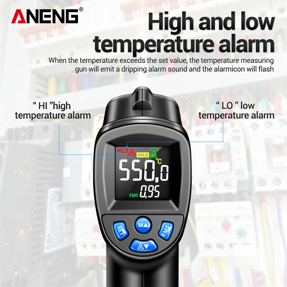 ANENG -50~550 ℃   เครื่องวัดอุ - Industrial Laser Temperature Gun บทวิจารณ์และราคา