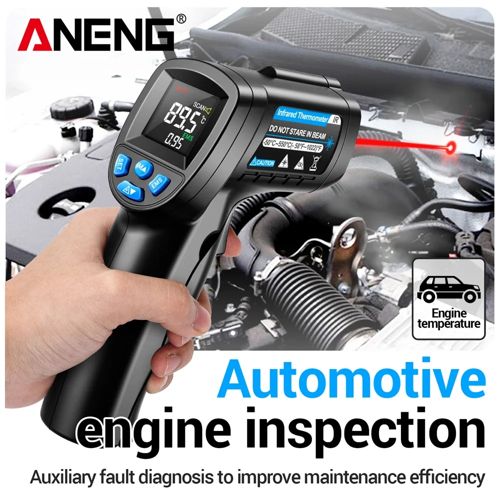 ANENG TH104 ปืนวัดอุณหภูมิอินฟ - Industrial Laser Temperature Gun บทวิจารณ์และราคา