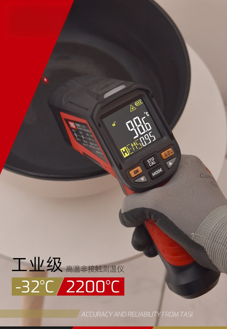 เครื่องวัดอุณหภูมิอินฟราเรดอุต - Industrial Laser Temperature Gun บทวิจารณ์และราคา