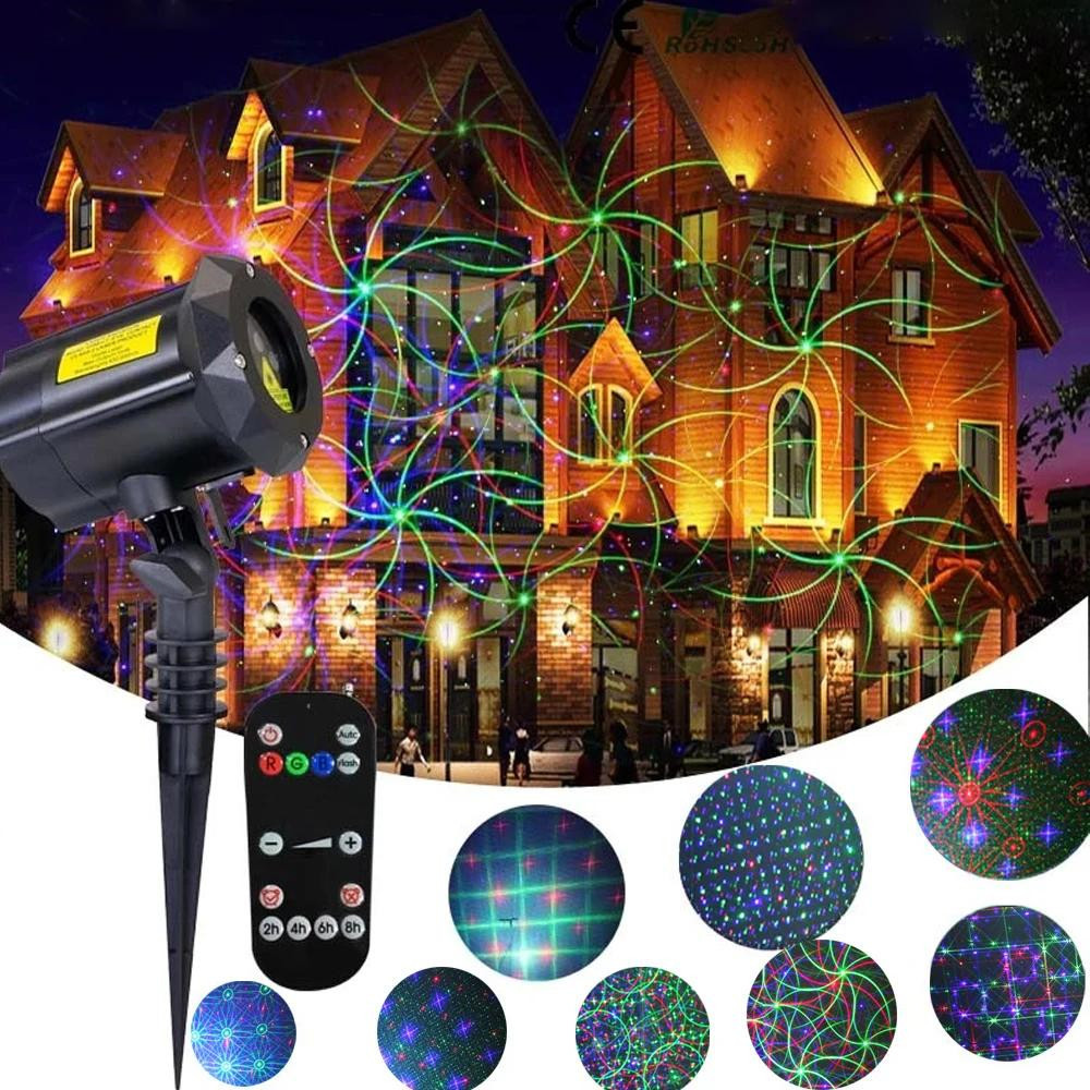 คริสต์มาสแสงเลเซอร์กลางแจ้งโปร - Industrial Laser Projector บทวิจารณ์และราคา