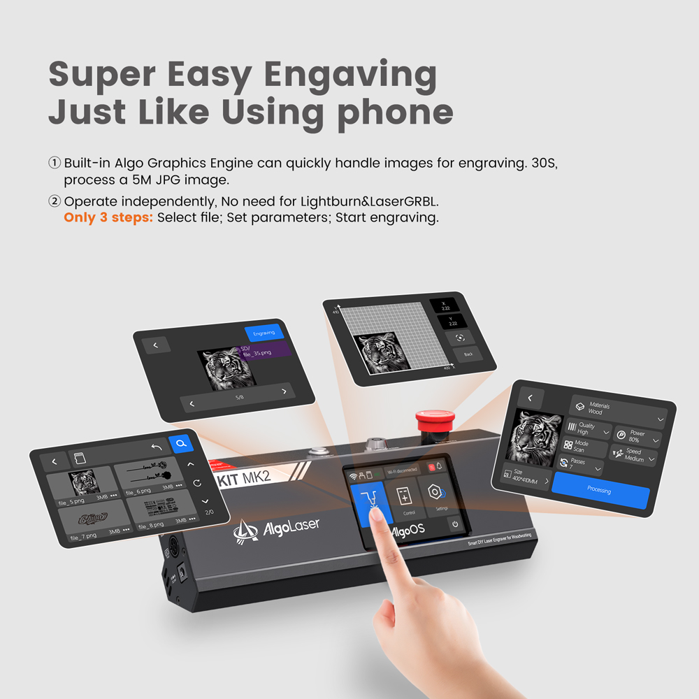 AlgoLaser เลเซอร์ DIY ชุด MK2  - Industrial Laser Engraver For Metal บทวิจารณ์และราคา