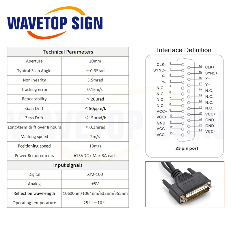 ชุดหัวแกนวาลโว YAG พร้อมเลนส์ส - Galvo Scan Head บทวิจารณ์และราคา