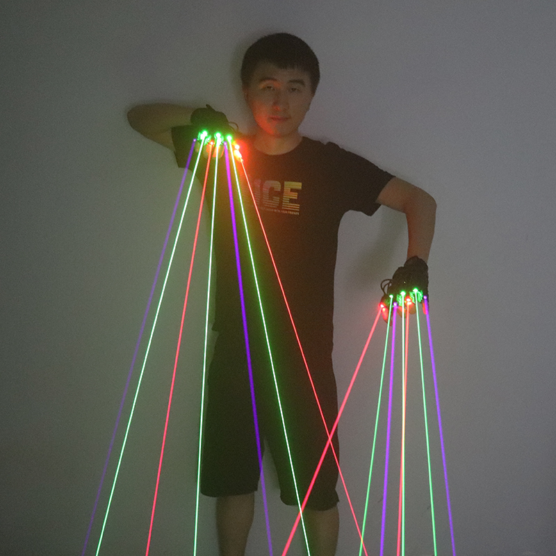 สีเขียวสีแดงสีฟ้าเลเซอร์ถุงมือ - Industrial Laser Projector บทวิจารณ์และราคา