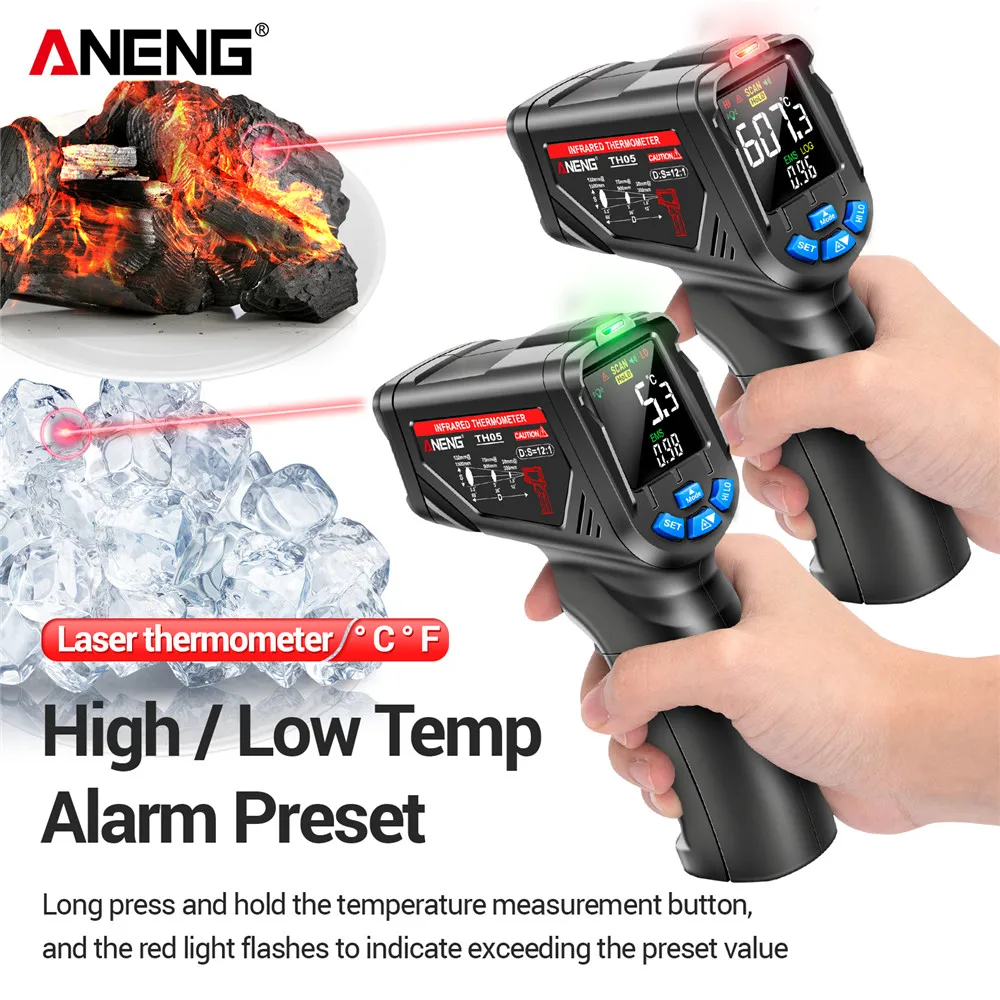 เครื่องวัดอุณหภูมิอินฟราเรดแบบ - Industrial Laser Temperature Gun บทวิจารณ์และราคา