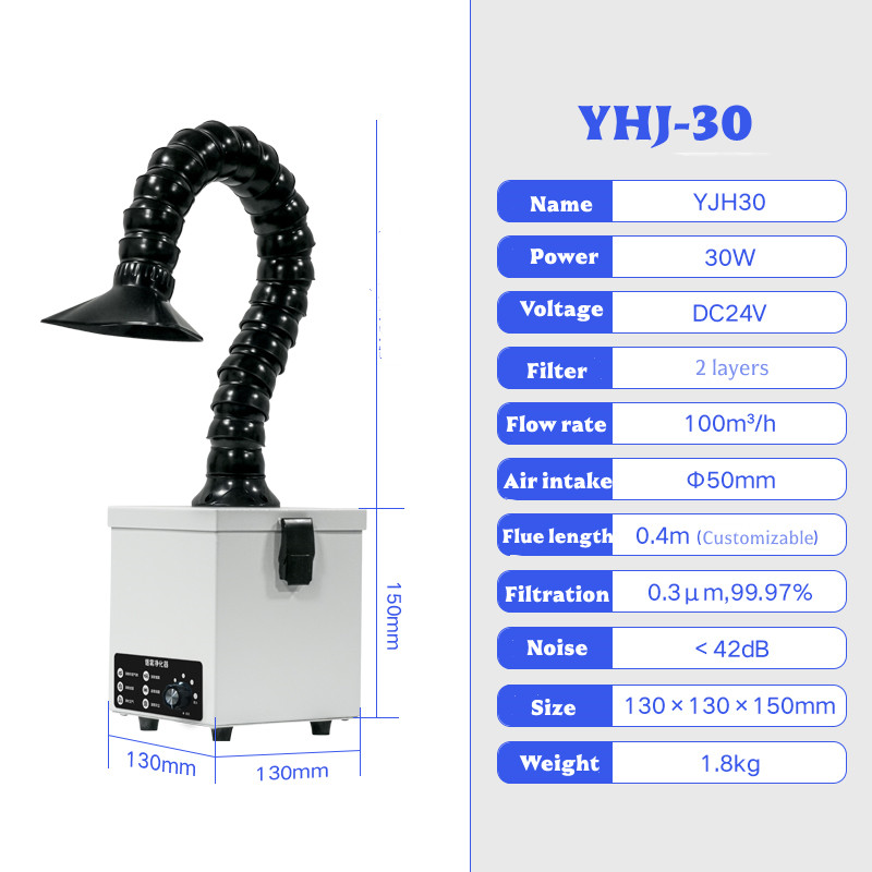 เครื่องดูดควันบัดกรี 30W เครื่ - Industrial Laser Printing บทวิจารณ์และราคา