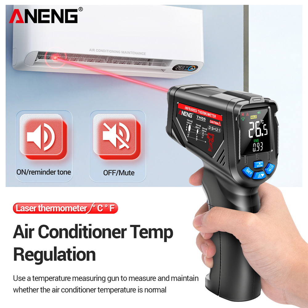 ANENG TH05 เครื่องวัดอุณหภูมิอ - Industrial Laser Temperature Gun บทวิจารณ์และราคา