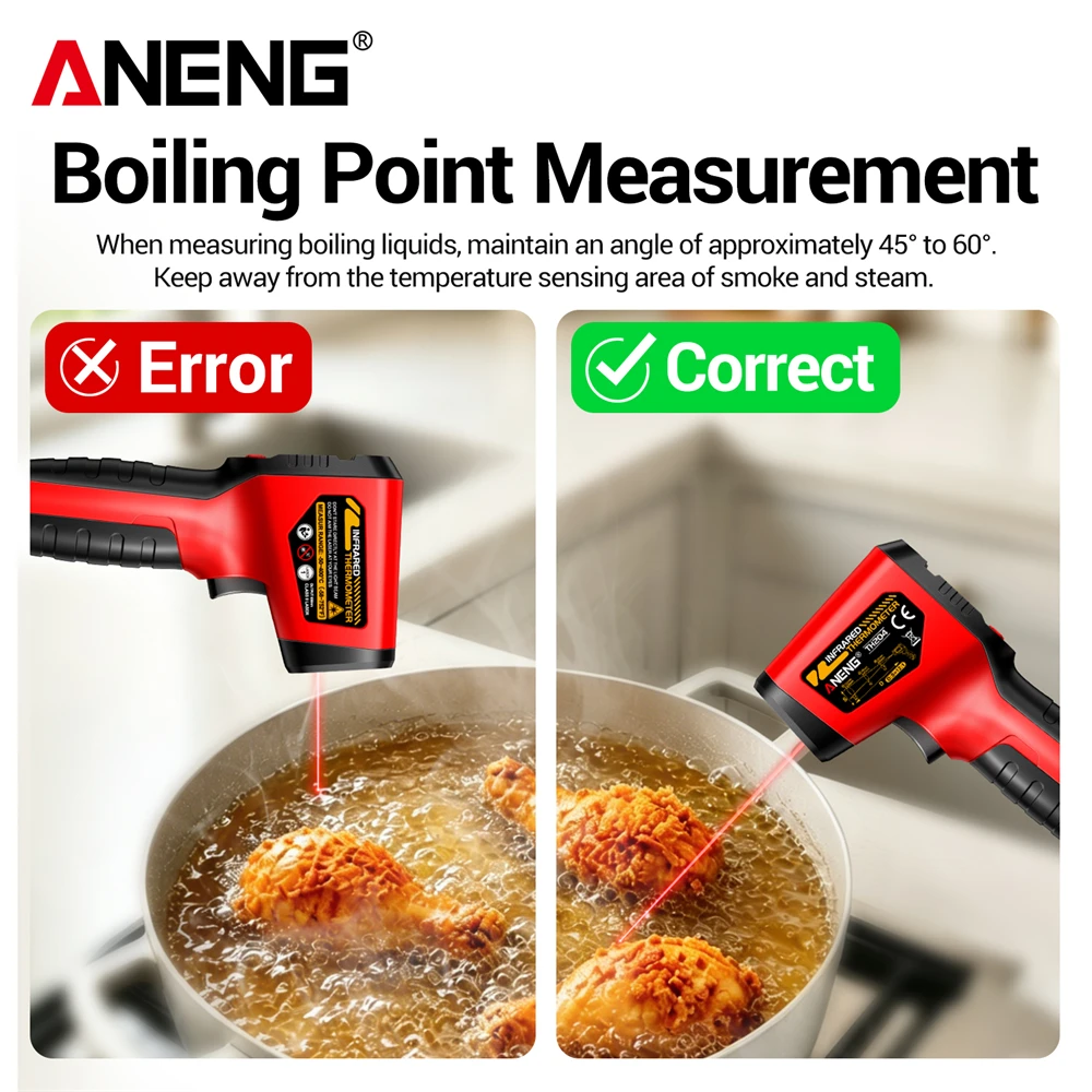ANENG TH204 เครื่องวัดอุณหภูมิ - Industrial Laser Temperature Gun บทวิจารณ์และราคา