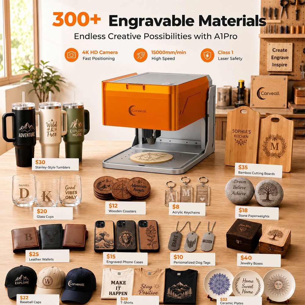 เครื่องแกะสลักเลเซอร์ Carveral - Industrial Laser Engraver For Metal บทวิจารณ์และราคา