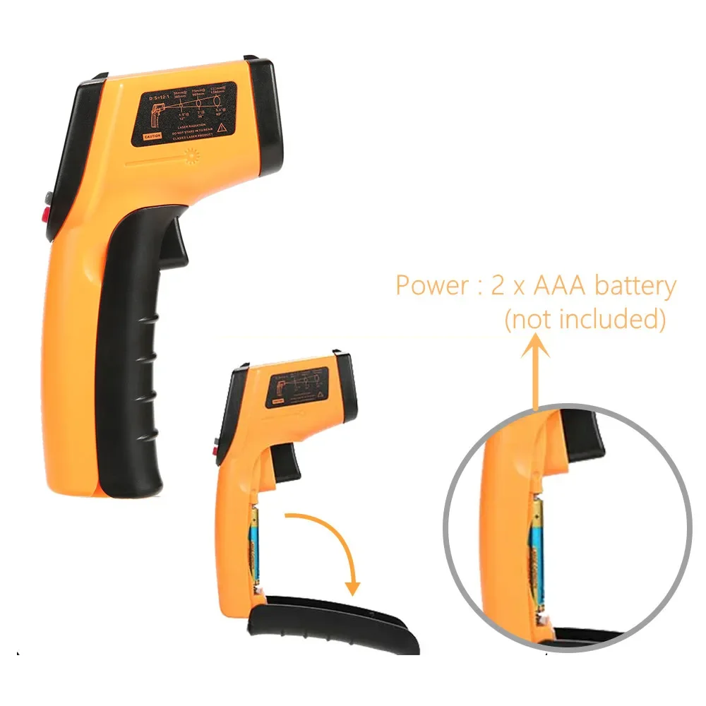 เครื่องวัดอุณหภูมิอินฟราเรดแบบ - Industrial Laser Temperature Gun บทวิจารณ์และราคา